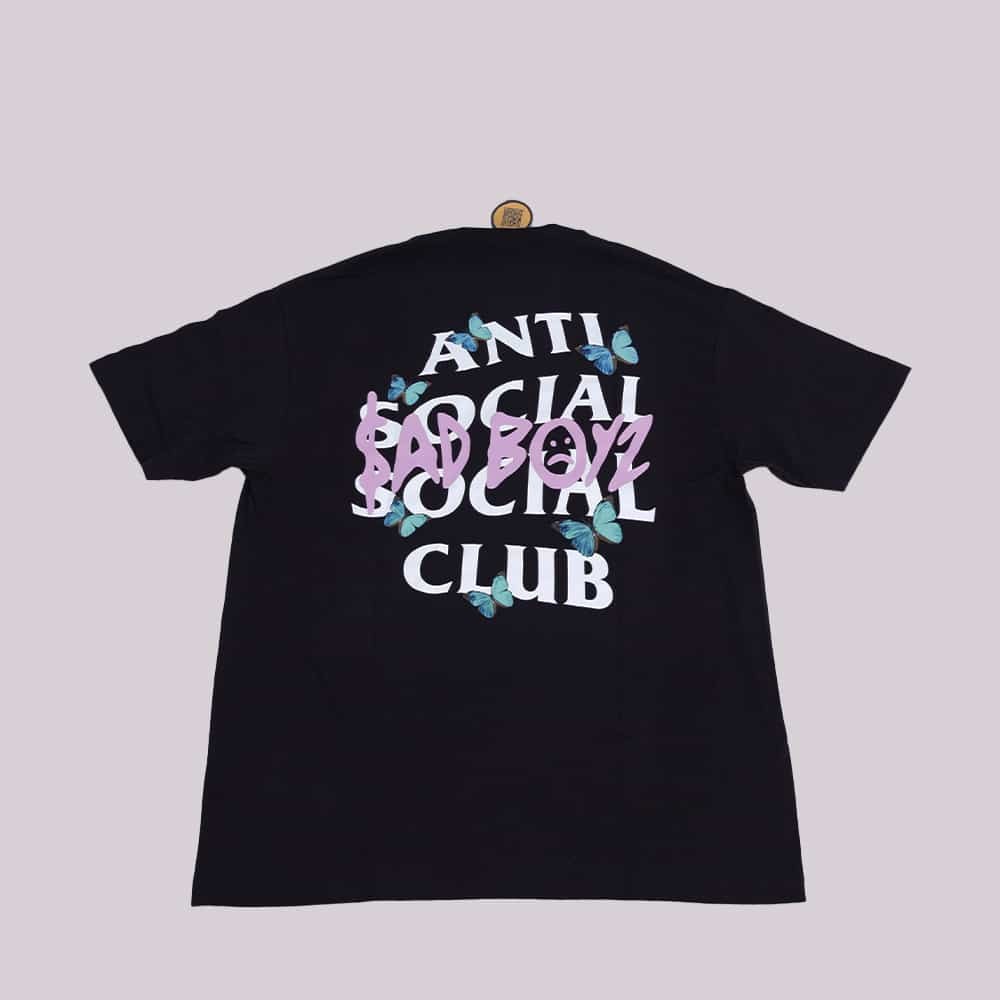 Playera ASSC Sadboyz Blue Butterfly Pink Black