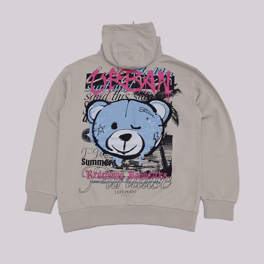 Sudadera Left Point Crystal Blue Bear