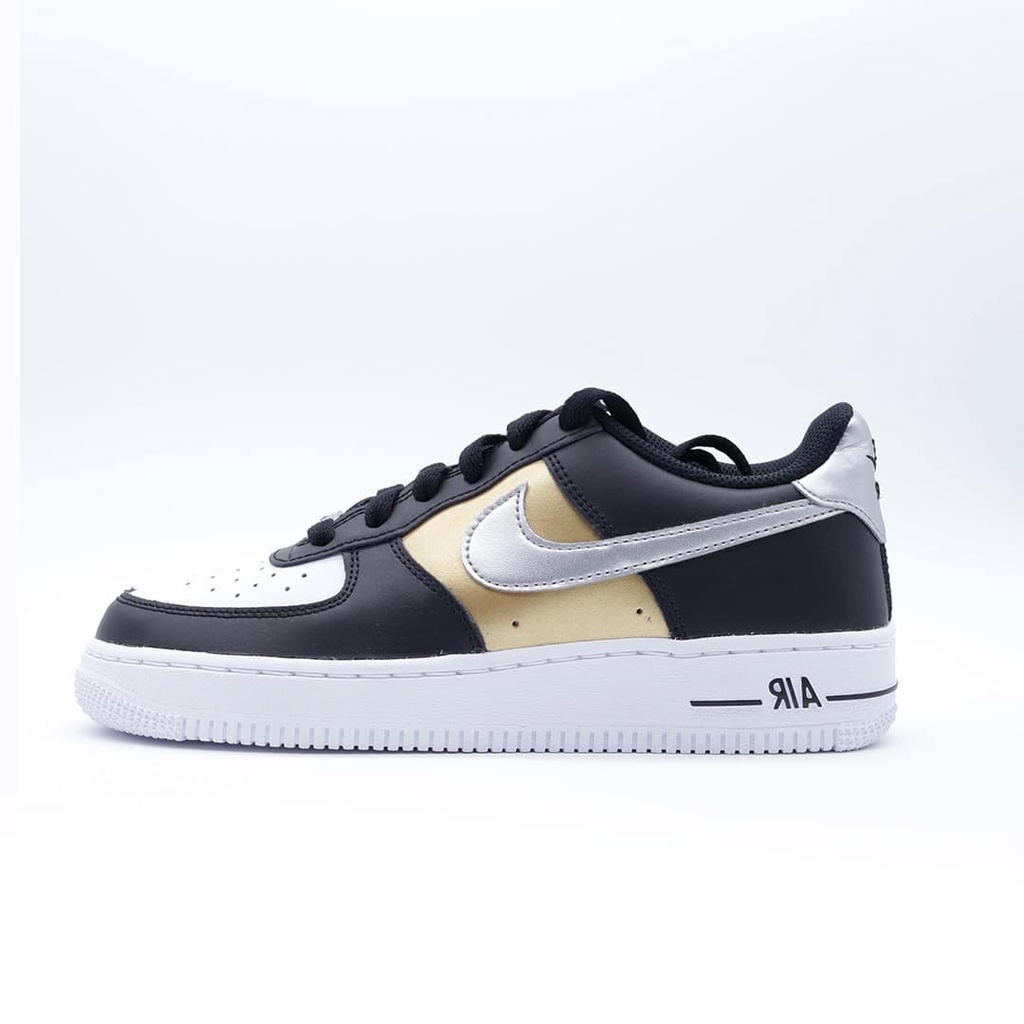 [NIKNG232] Nike Force 1 Black/Metallic Silver-White