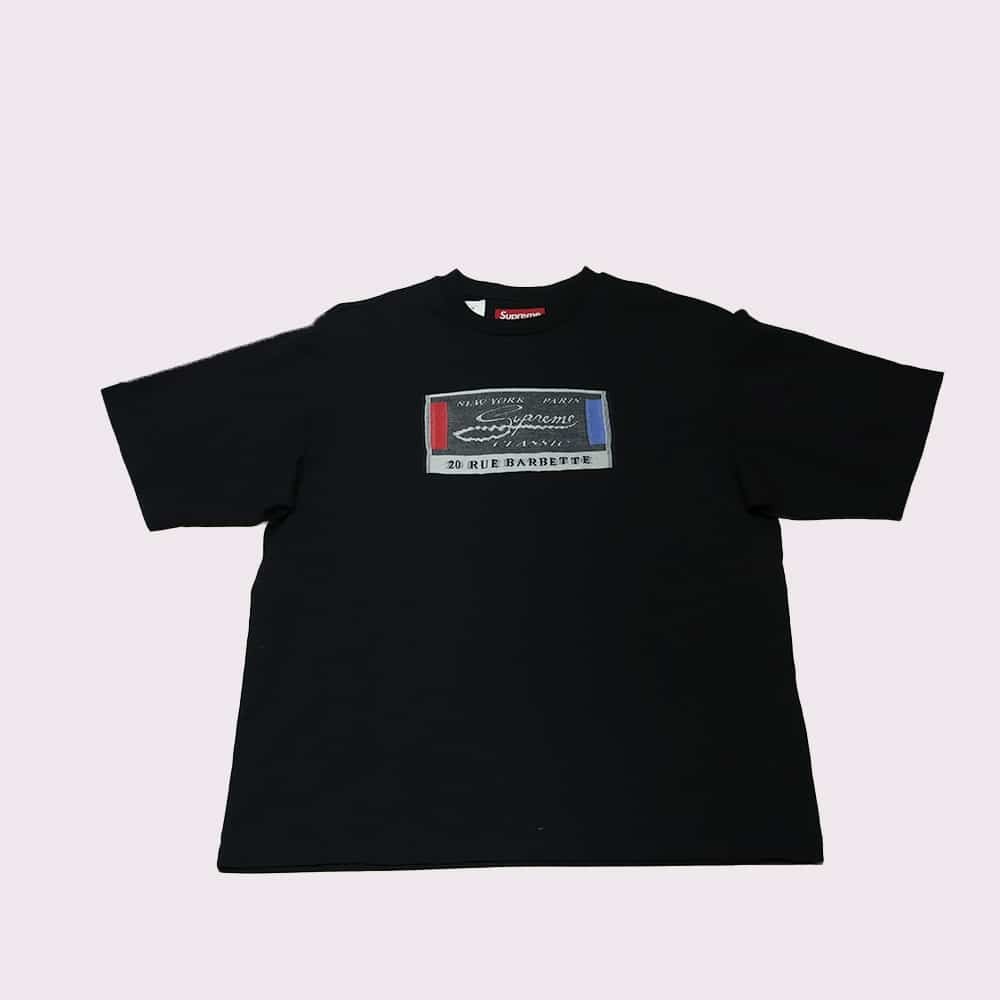 [PLANG026] Supreme Rue Barbette Black T-Shirt