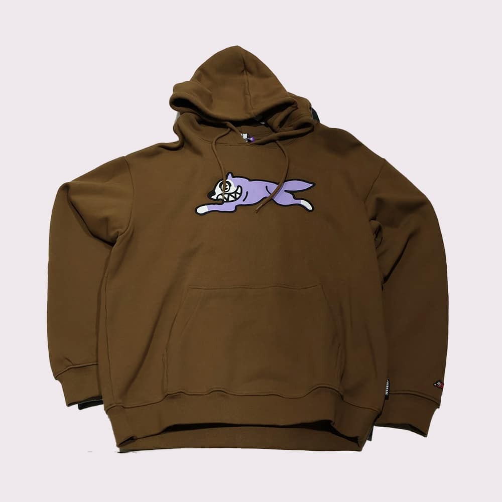 Hoodie Ice Cream Running Dog Brown