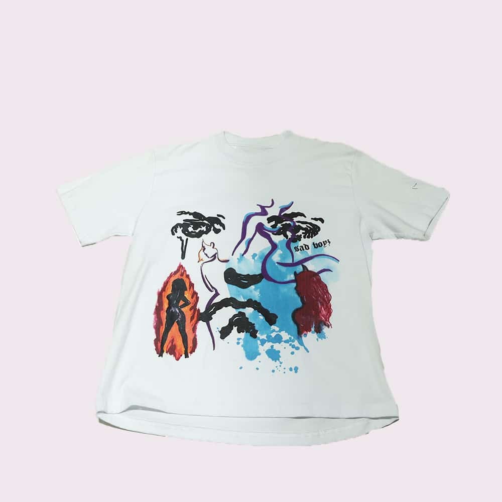 [PALBL00] Sad Boyz Water Color Face T-Shirt