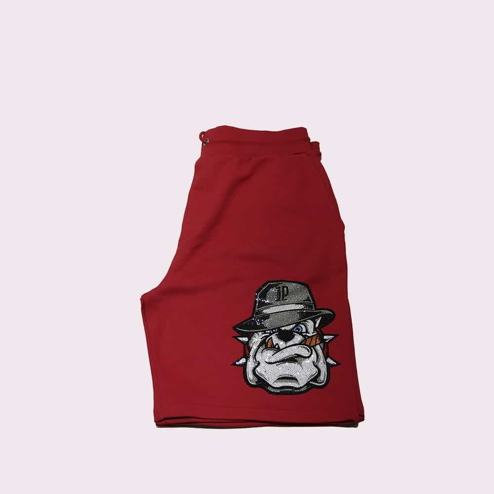 Short Left Point Crystal Bull Dog