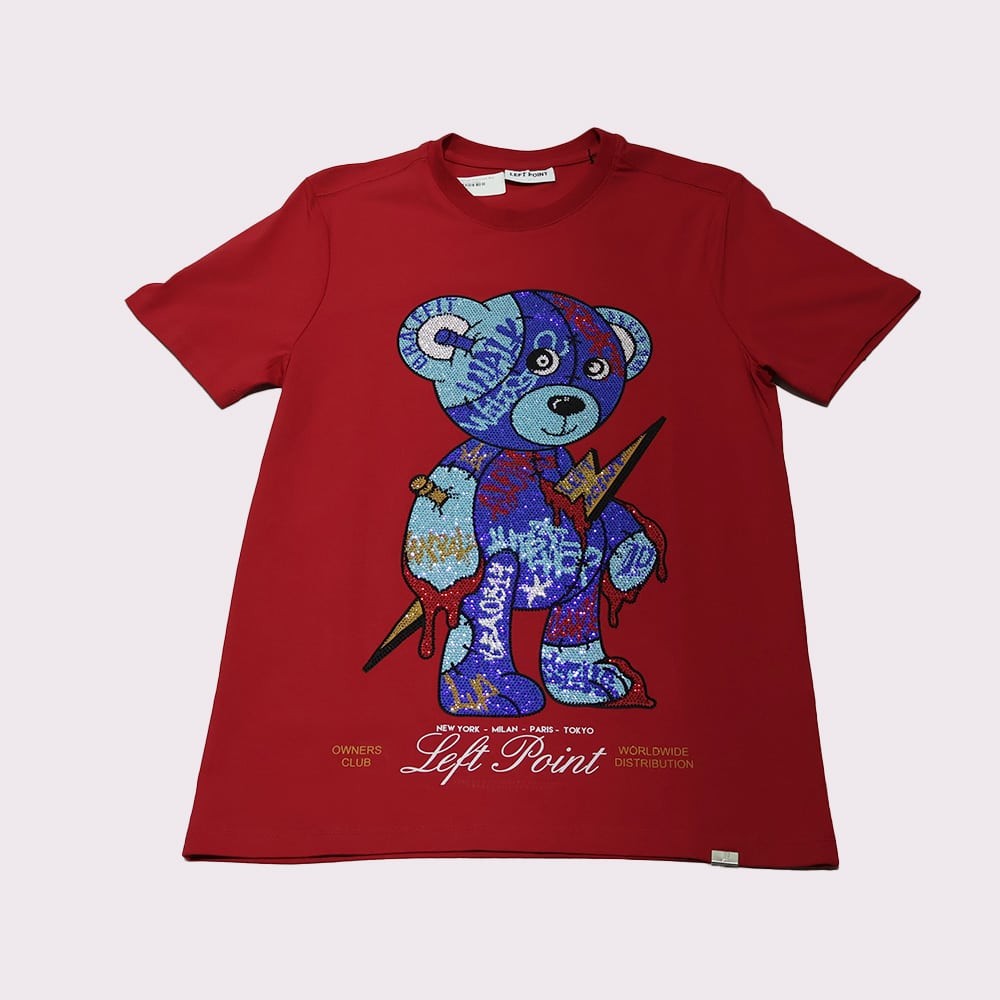 Left Point Crystal Blue bear R T-Shirt