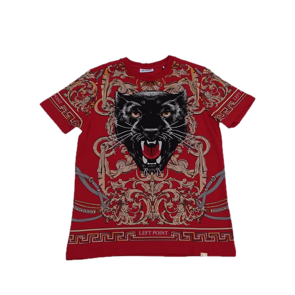 [PLARJ024] Left Point Crystal Panther T-Shirt