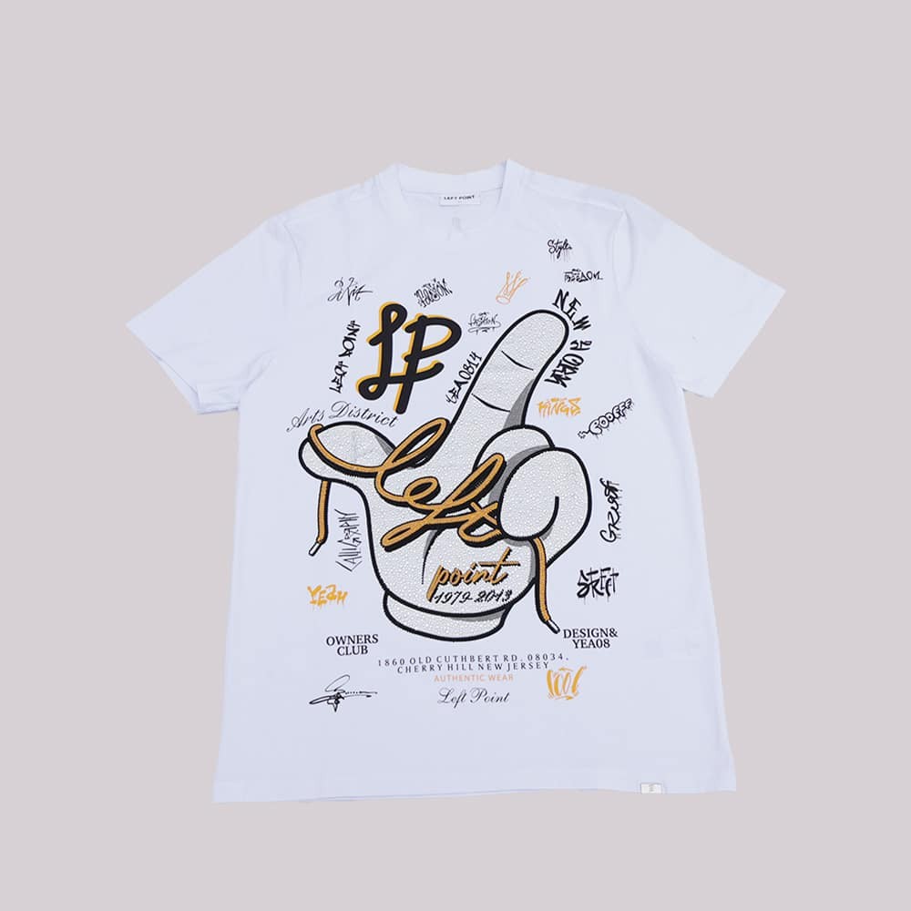 Left Point Crystal Hand T-Shirt