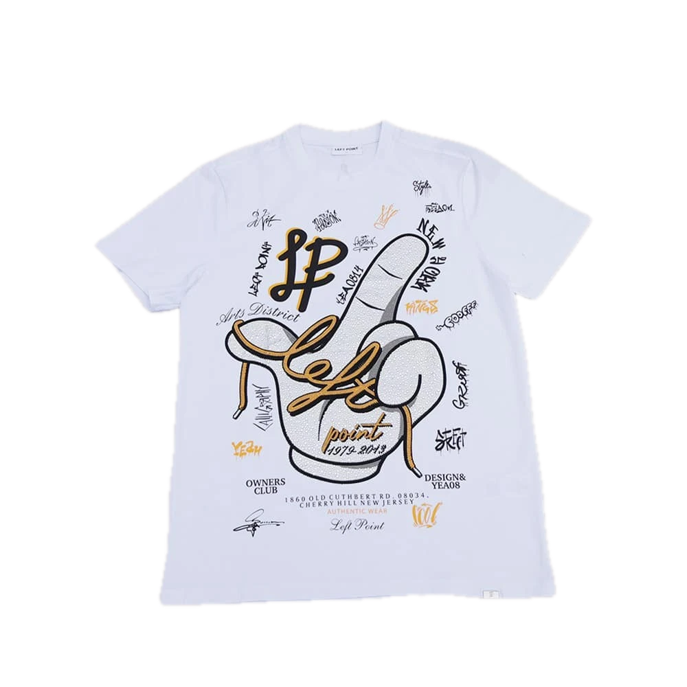 [PLABL0314] Left Point Crystal Hand T-Shirt