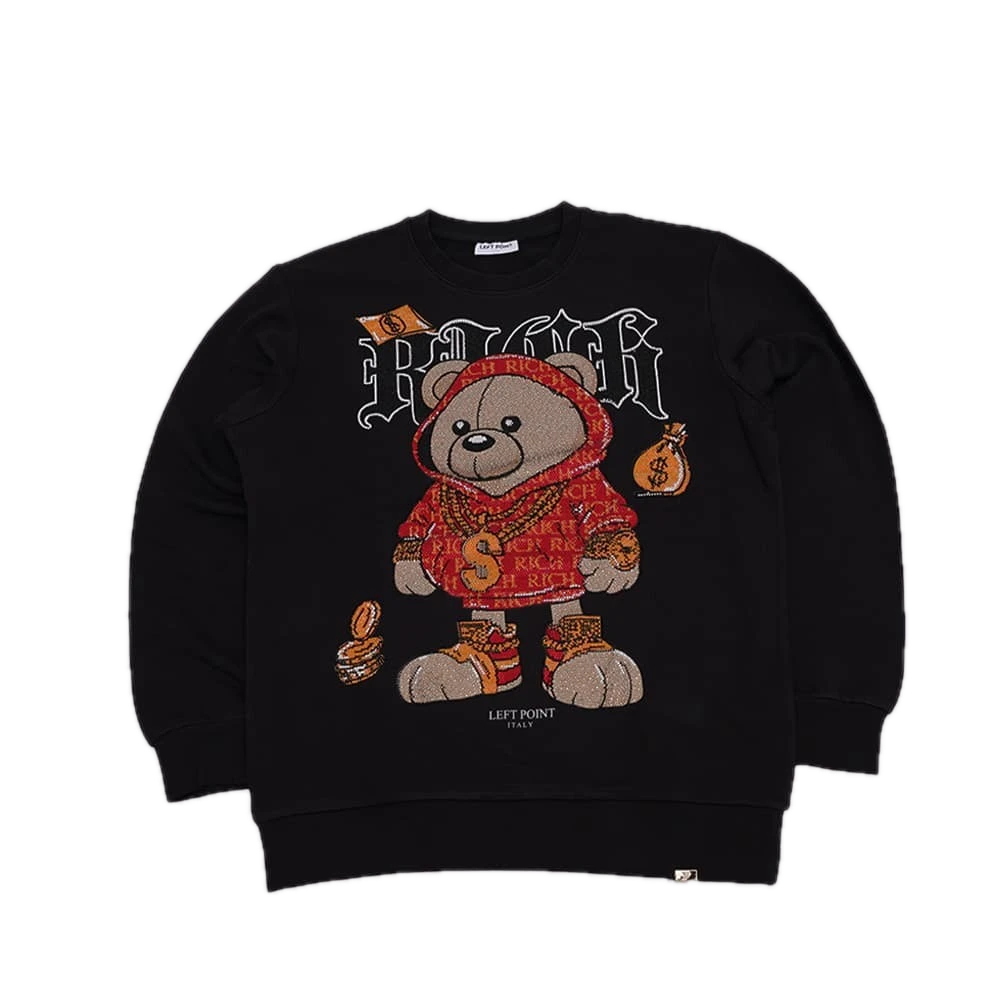 [CRENG06] Crewneck Left Point Crystal Red Bear