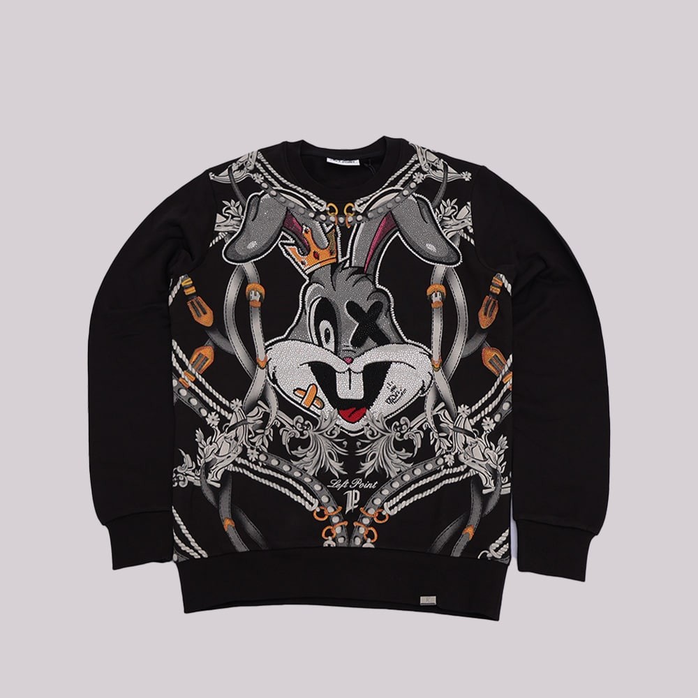 Crewneck Left Point Crystal Bugs Bunny