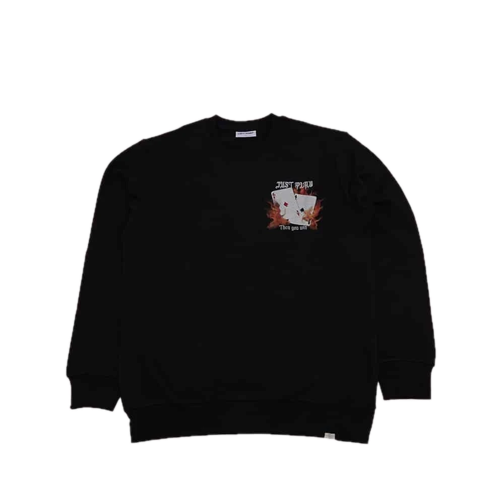 [CRENG051] Crewneck Left Point Crystal Poker (Negro)