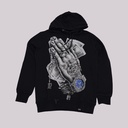 Left Point Crystal Pray Hands Sweatshirt