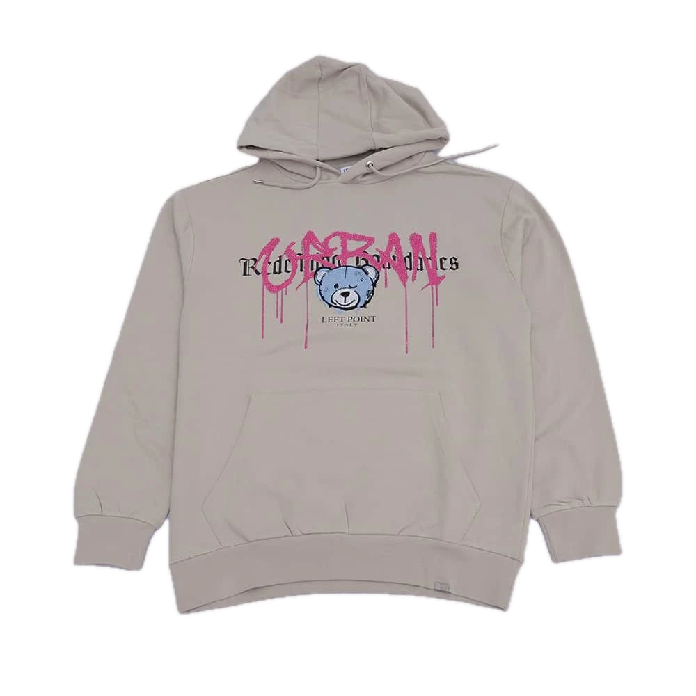[SUDNG034] Left Point Crystal Blue Bear Sweatshirt