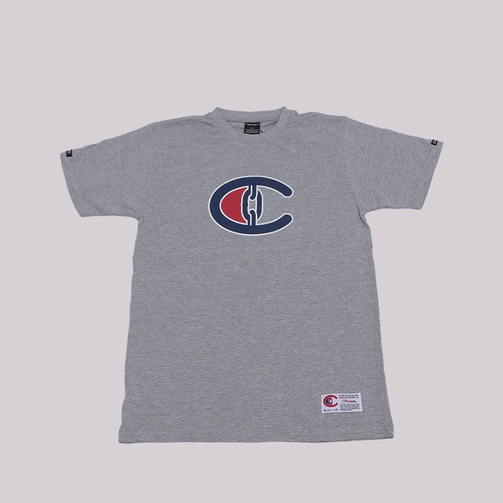 Crooks and Castles C Letter Grey T-Shirt