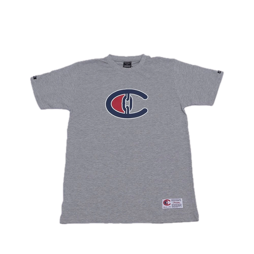 [PLAGR032] Crooks and Castles C Letter Grey T-Shirt