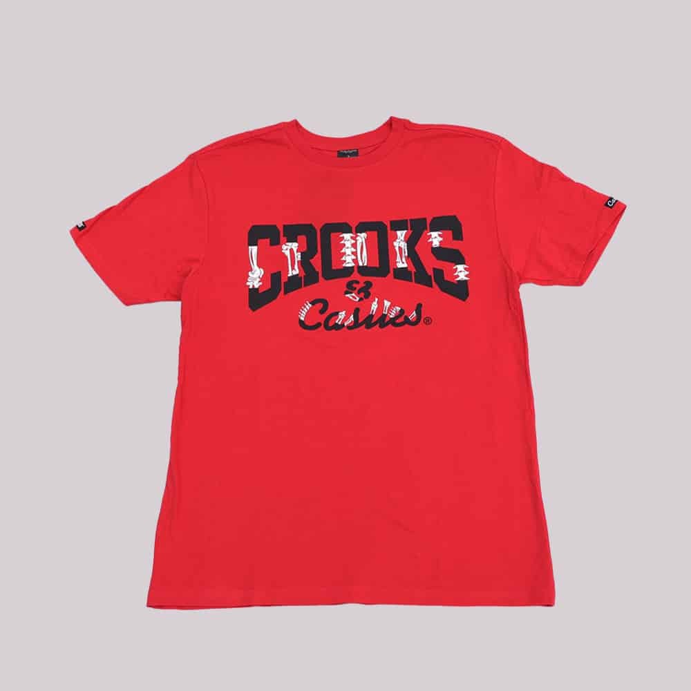 Crooks and Castles Bone Red T-Shirt