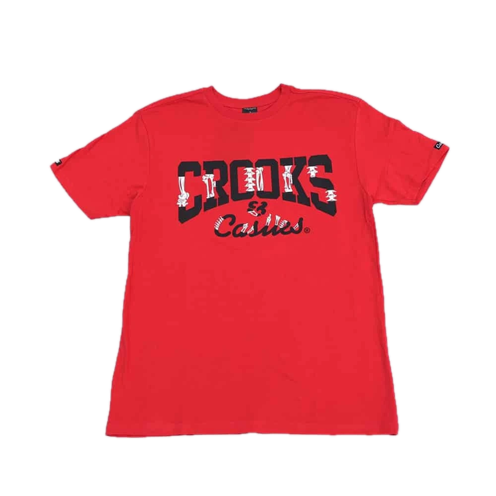 [PLARJ021] Crooks and Castles Bone Red T-Shirt
