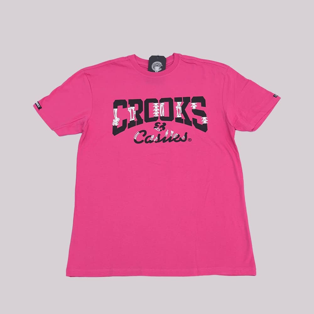 Crooks and Castles Bone Pink T-Shirt