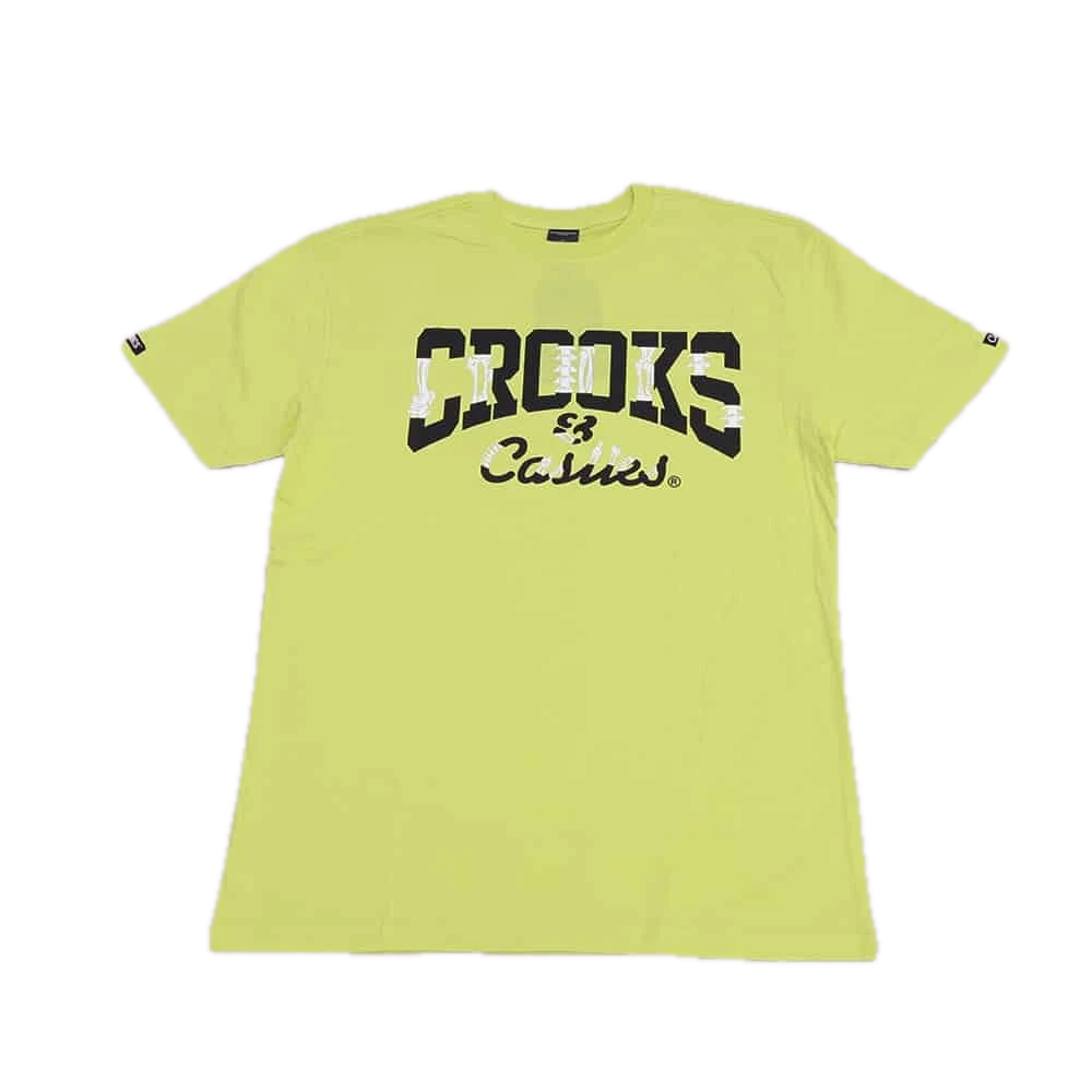 [PLAAM00] Crooks and Castles Bone Lime Yellow T-Shirt