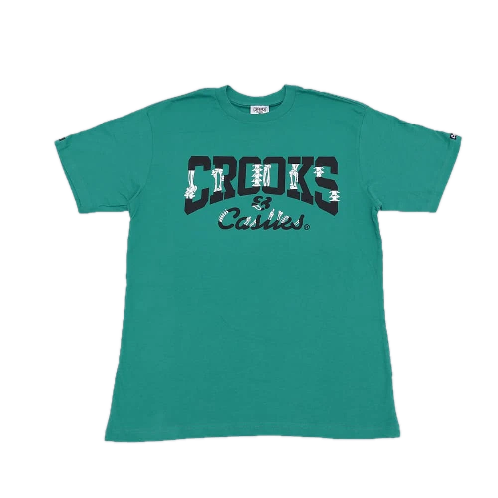[PLAVD023] Crooks and Castles Bone Green T-Shirt