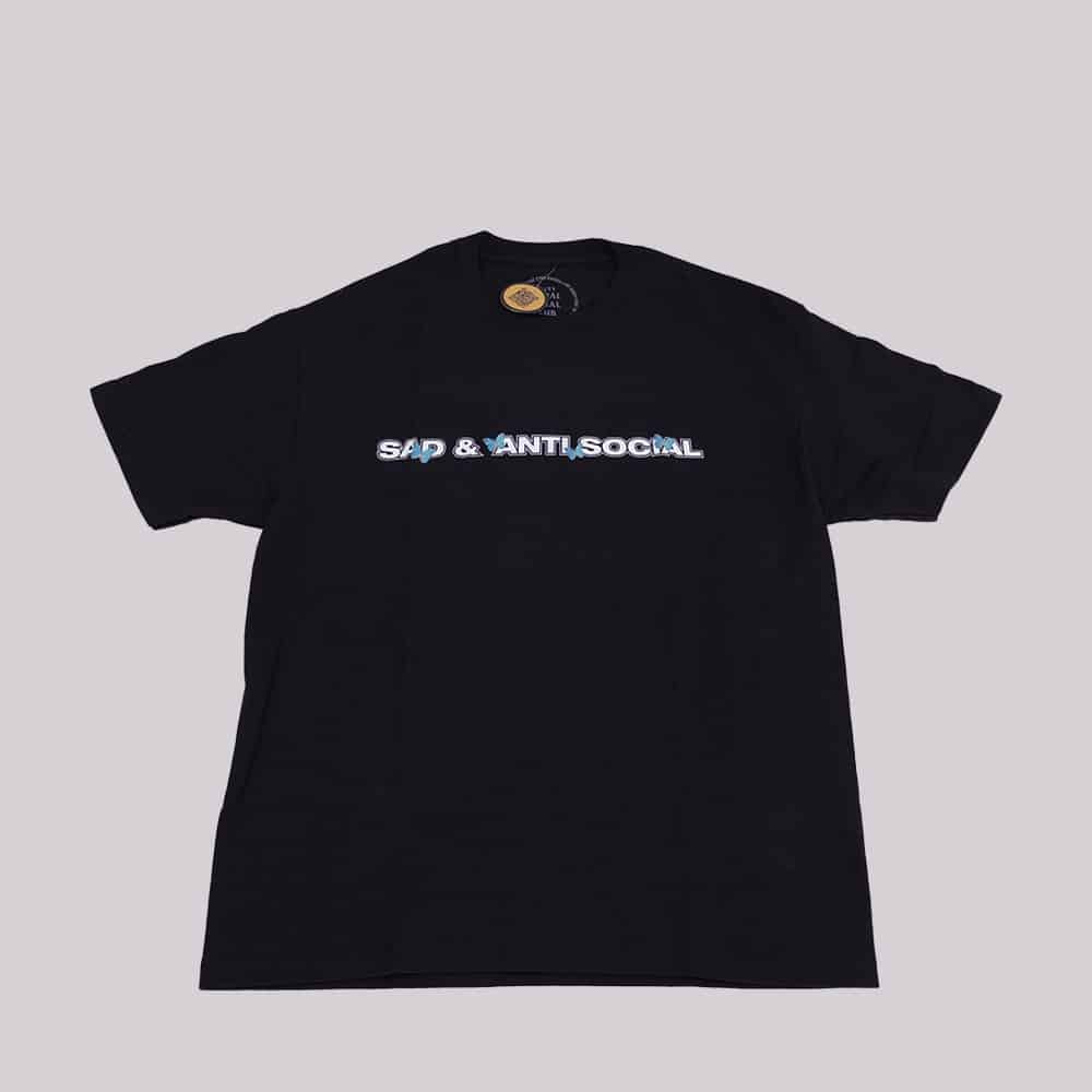 [PLAXX032] ASSC Sadboyz Blue Butterfly Pink Black T-Shirt (M)