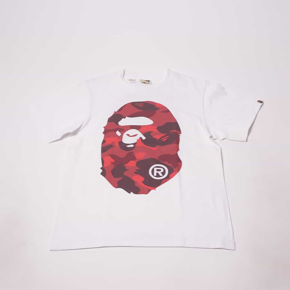 [PLABL024] Bape Red Camo Ape T-Shirt