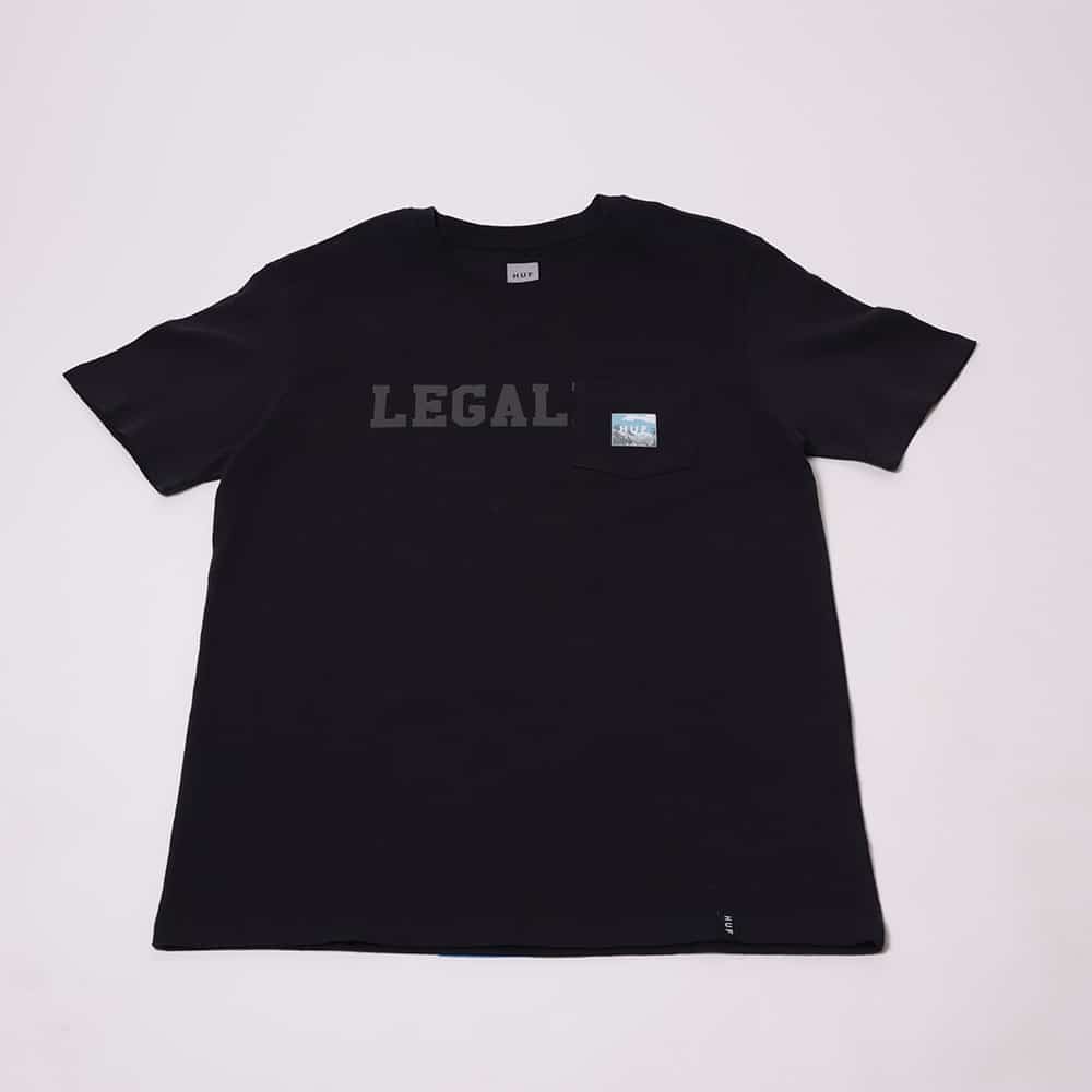 [PLANG0310] HUF Pocket Legal T-Shirt (Negro)