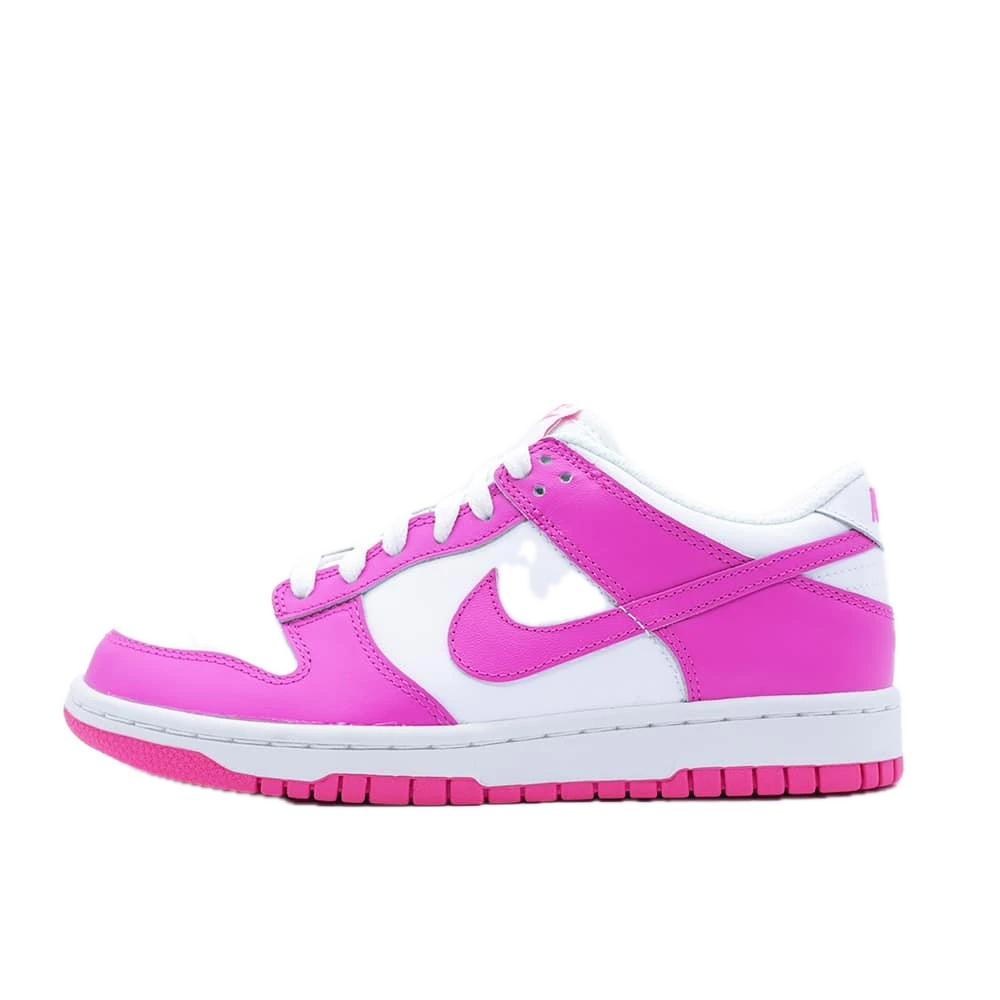 Nike Dunk Low White/Fuchsia Girls (Dunks)