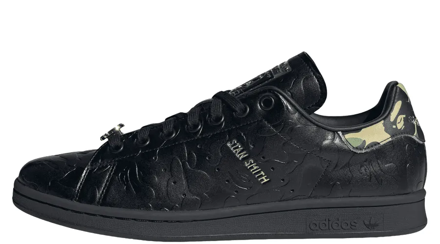 [ABANE004] Adidas Stan Smith Black Bape 30 Anniversary (Stan Smiths)