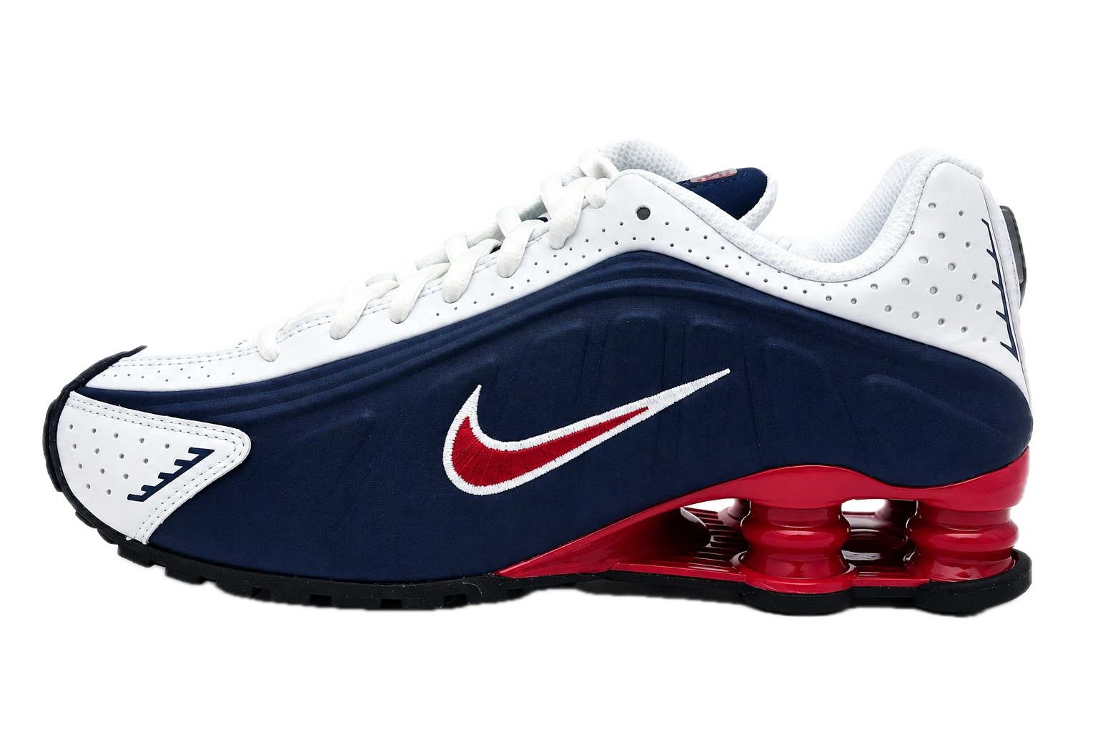 Nike Shox R4 Midnight Navy Gym Red