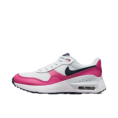 Nike Air Max SYSTM White/Obsidian-Pink Boys