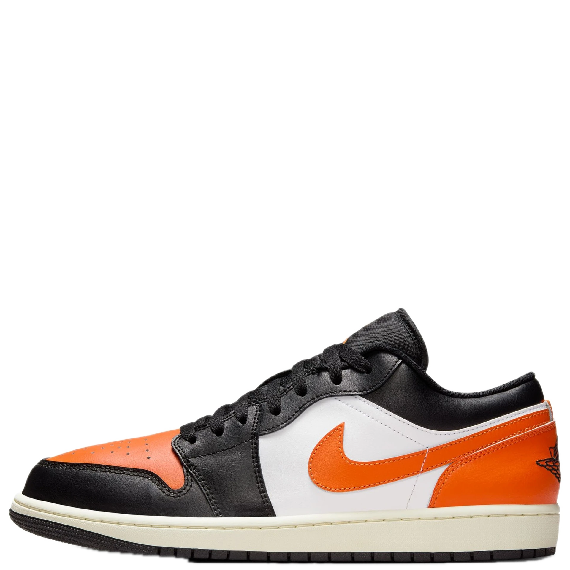 Jordan 1 Low Black/Starfish-White (AJ1)