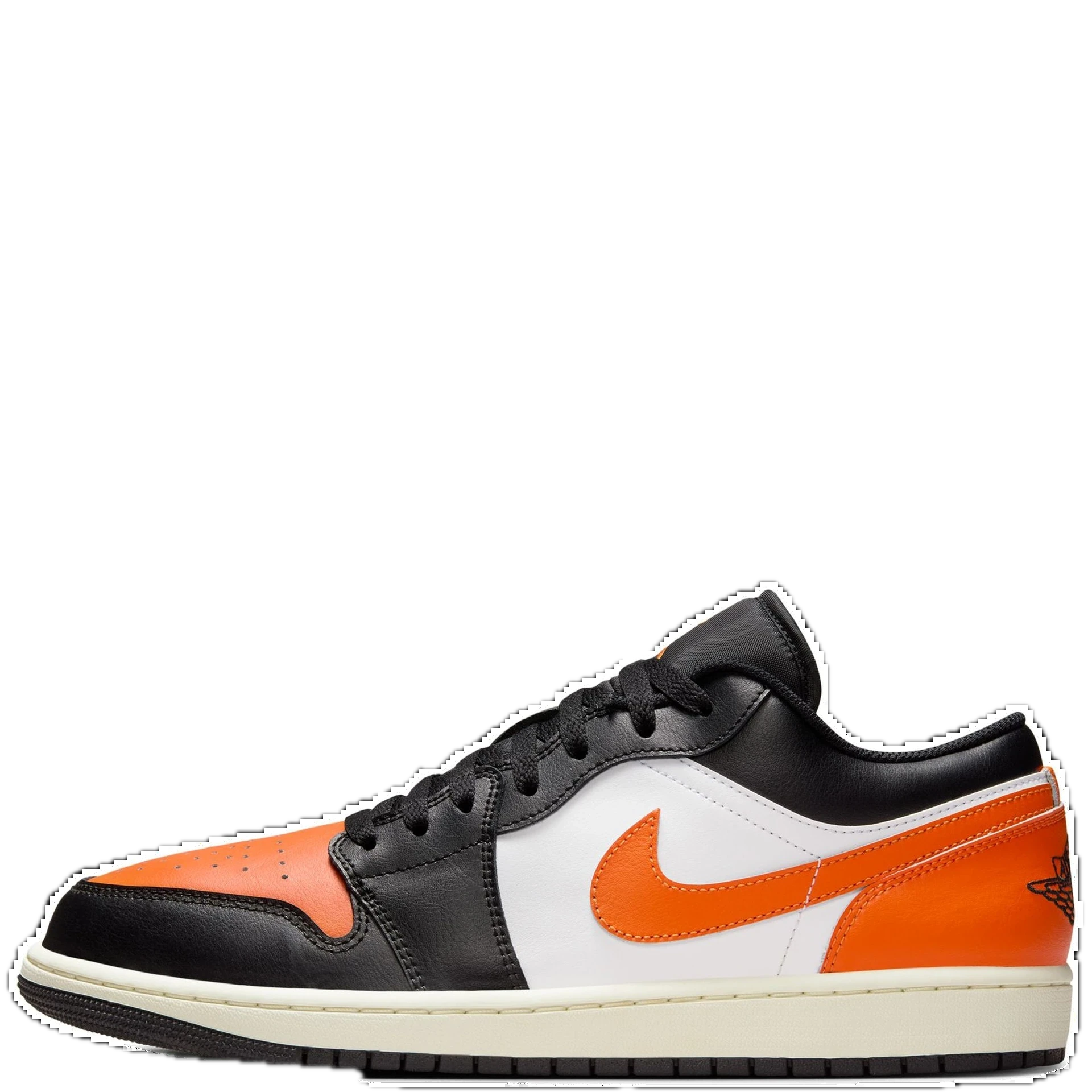 Jordan 1 Low Black/Starfish-White (AJ1)
