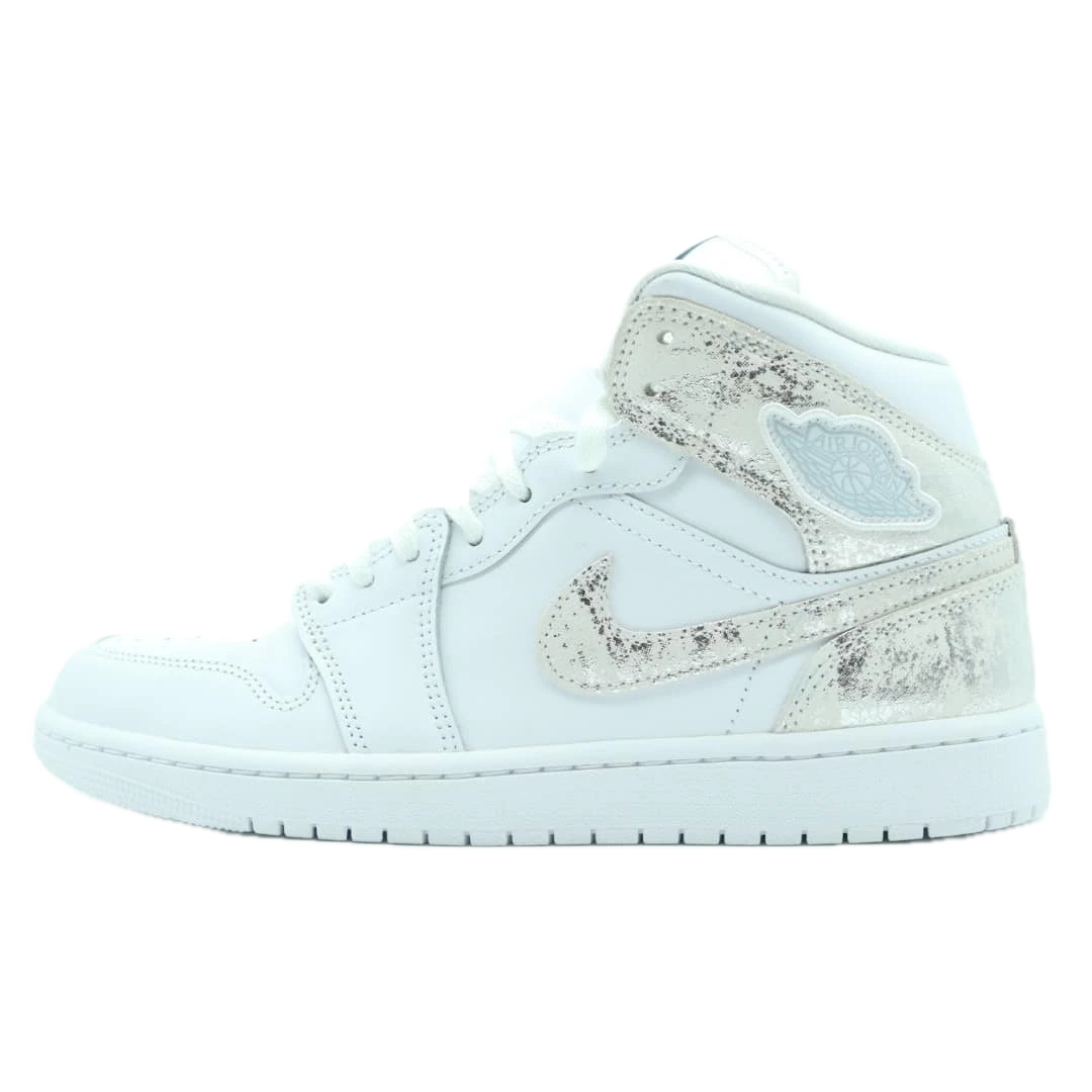 Air Jordan 1 Mid SE White/Silver (AJ1)