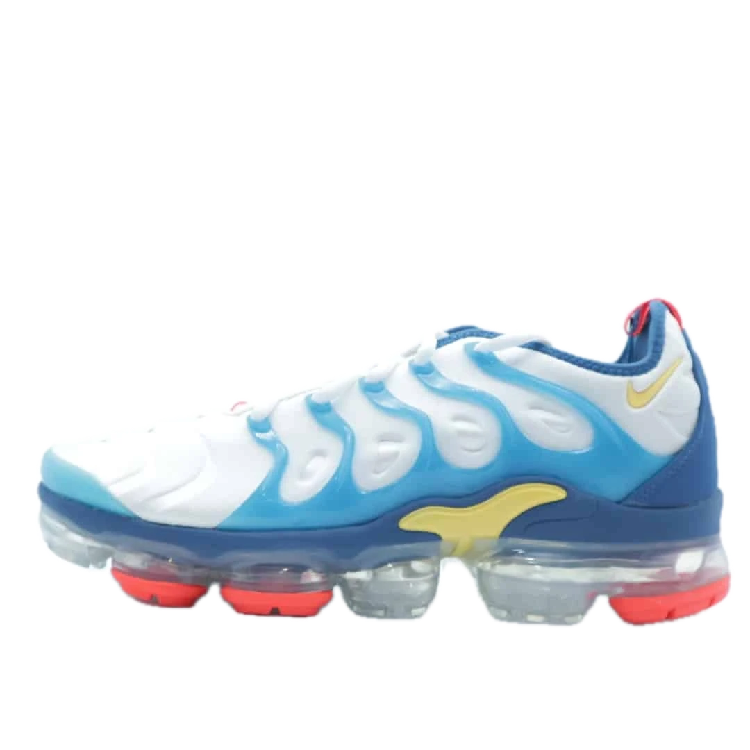 [NIKBL274] Nike Air VaporMax Plus White Citron Industrial Blue (TNs, Tuned Airs)