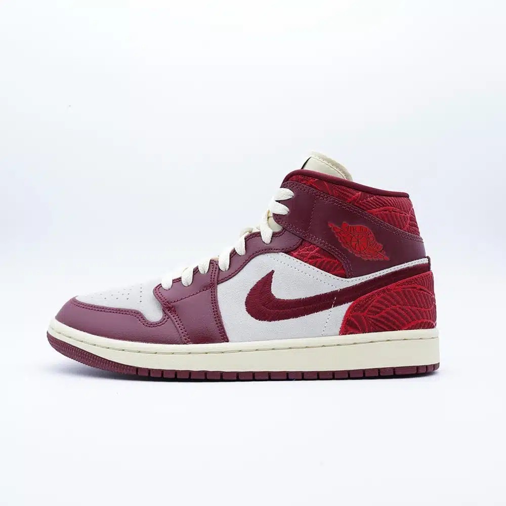 [JORVD261] Jordan 1 Mid SE Tiki Leaf Red (AJ1)