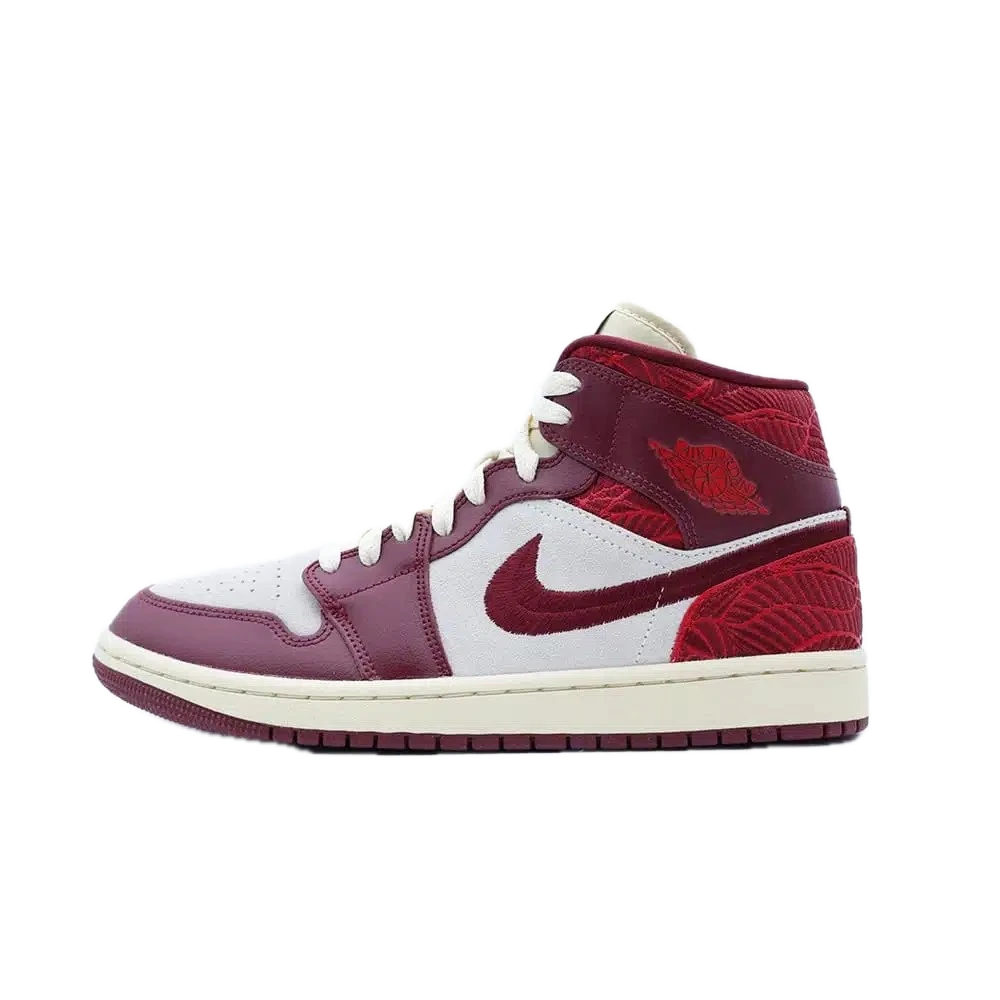 [JORVD261] Jordan 1 Mid SE Tiki Leaf Red (AJ1)