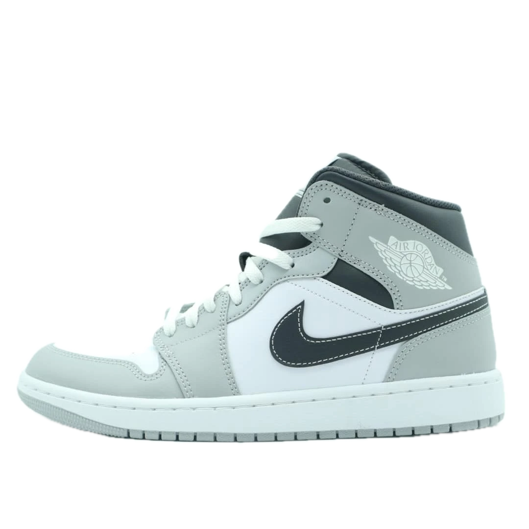 Jordan 1 Mid Light Smoke Grey/White-Anthracite (AJ1)
